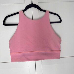 Lululemon Women Sports bra Active Gym Pink LARGE